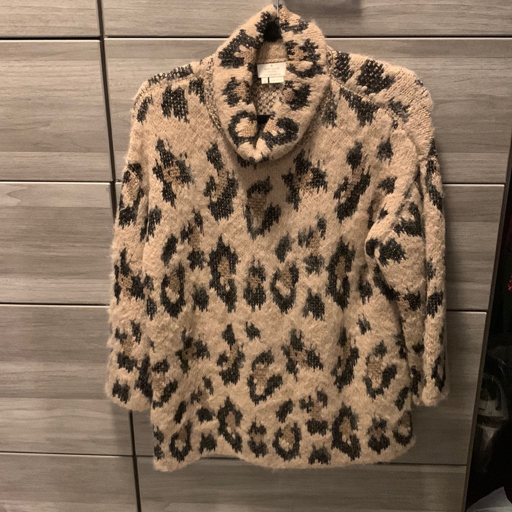 Cozy leopard print sweater